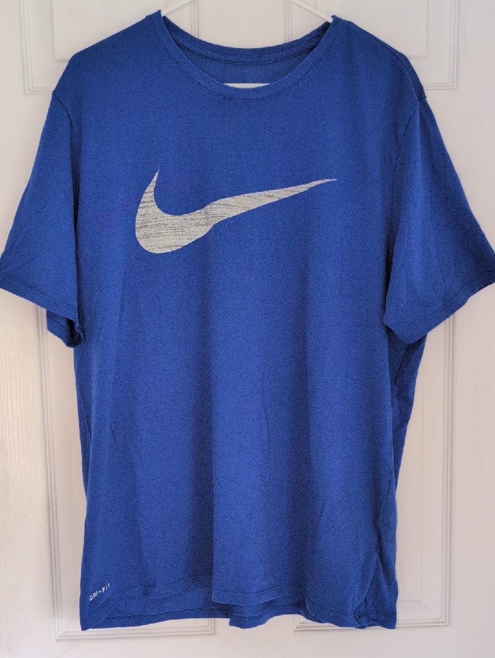 Nike Royal Blue Short Sleeve Tee with White Swoosh